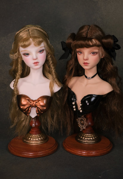 1/4 Female Bust Stand (Wooden base)