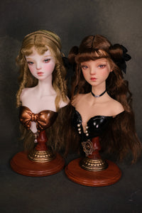 1/4 Female Bust Stand (Wooden base)