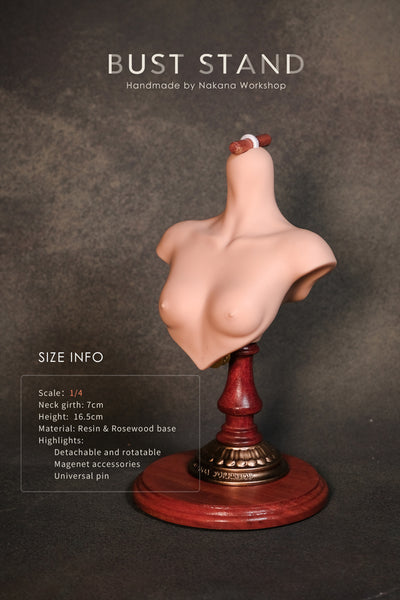 1/4 Female Bust Stand (Wooden base)