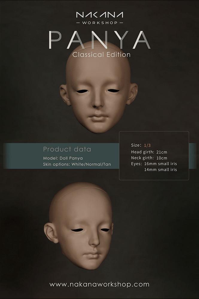 *Head Only* Nakana shops Workshop Panya head in Normal Skin 1/3 BJD